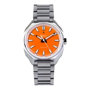 Hanoverian automatic sport watch, Southland Orange dial, assembled in Indiana